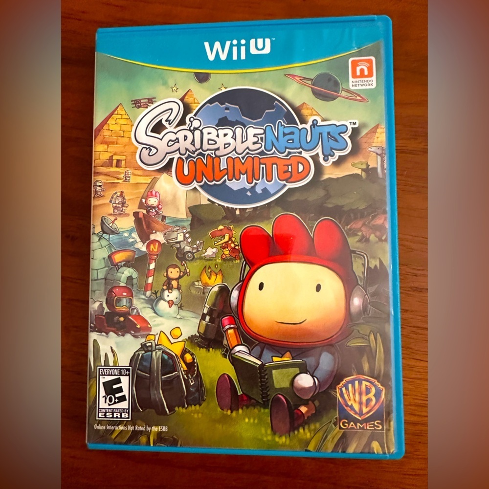 Scribblenauts Unlimited Nintendo Wii U 2012 CIB Complete with manual